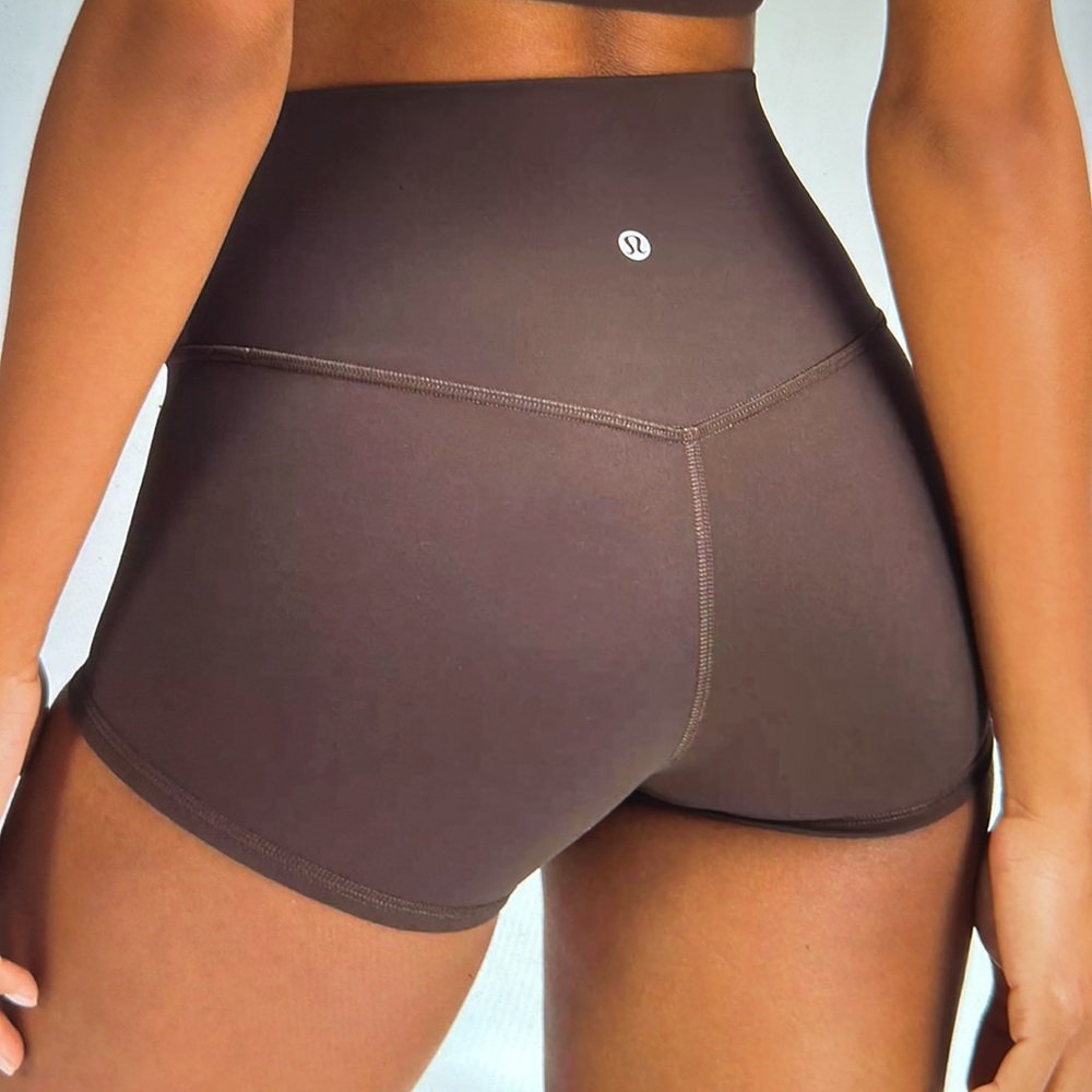 Lululemon || Align™M High-Rise Short 2” || Espresso || 14 || NWT || - Picture 3 of 4